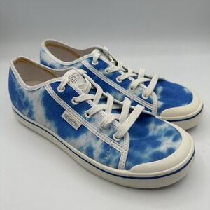 Keen Elsa‎ Lite Shoes Womens Sz 7.5 Blue/White Tie-Dye Canvas Sneakers 1025292